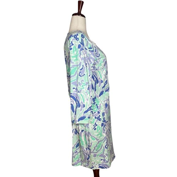 Lilly Pulitzer Marina Dress in Lilac Nice Ink Print    Size: L - Picture 3 of 5